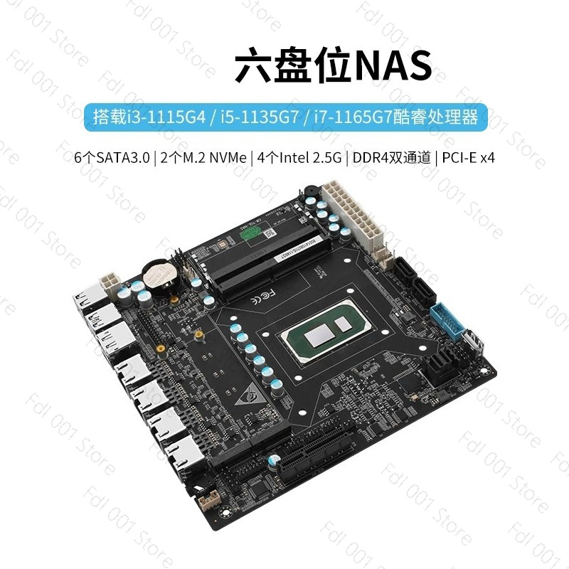 Płyta główna NAS N5105 8505 N1 – Nas Motherboard N100 6 Sata recenzja i cena