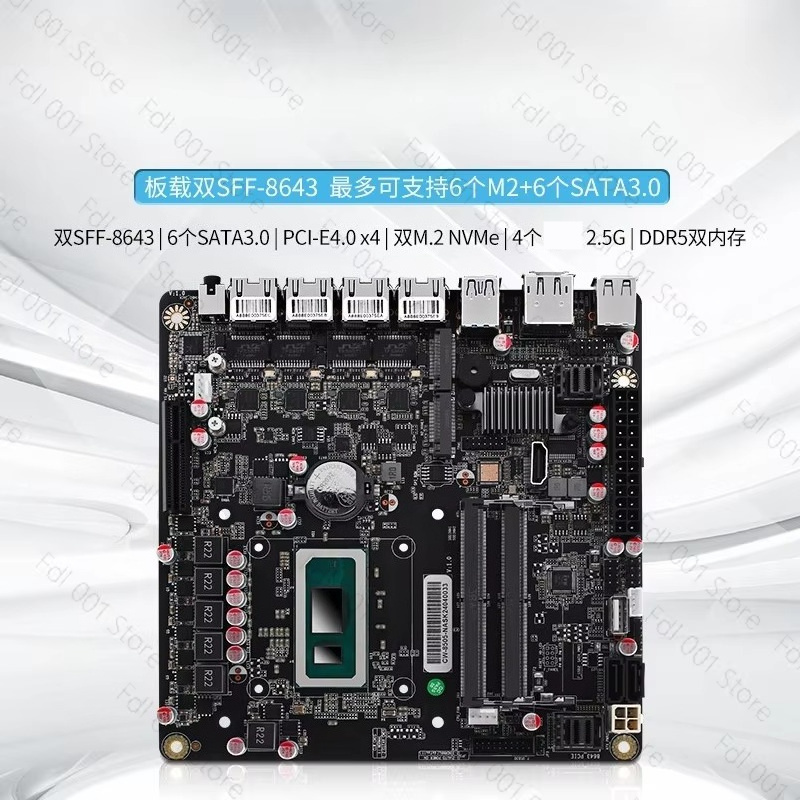 Płyta główna NAS N5105 8505 N1 – Nas Motherboard N100 6 Sata recenzja i cena